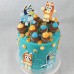 Bluey Cake with Mini Cupcakes (D, 4L)
